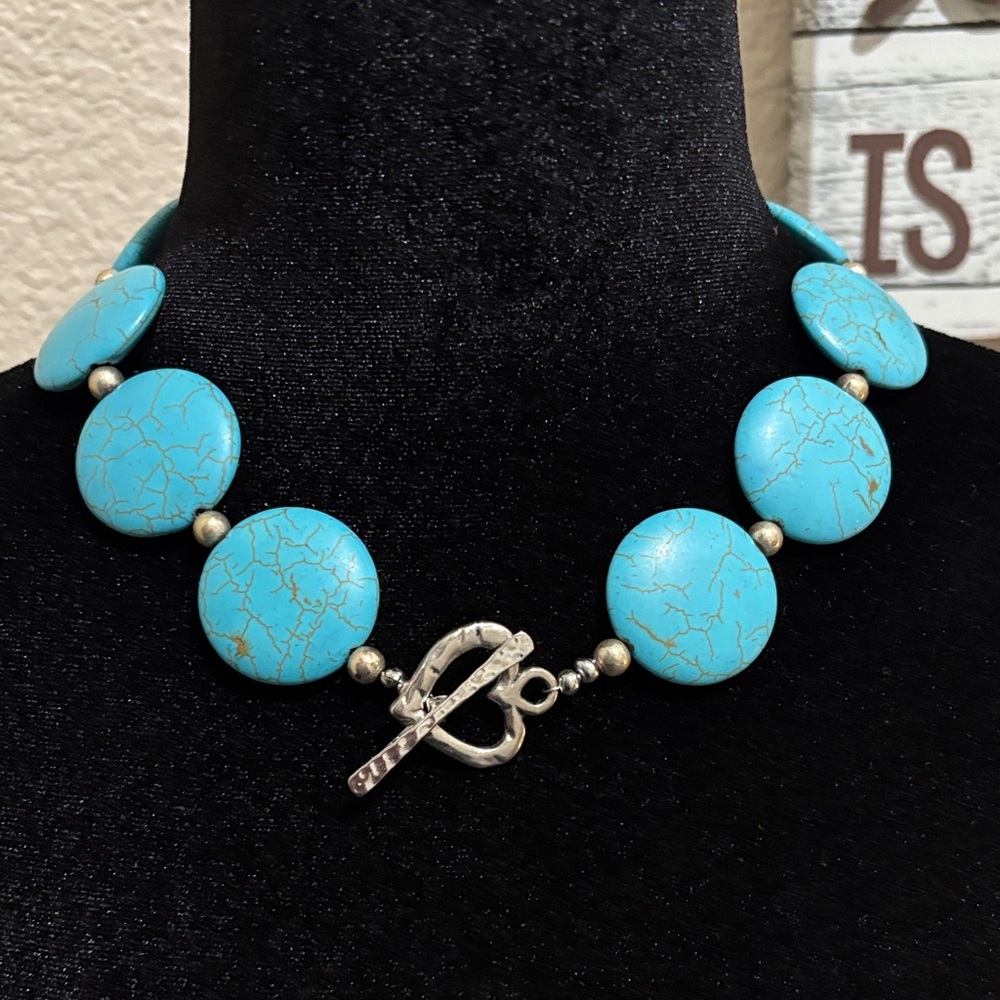 INC International Concepts Turquoise and Silver Necklace